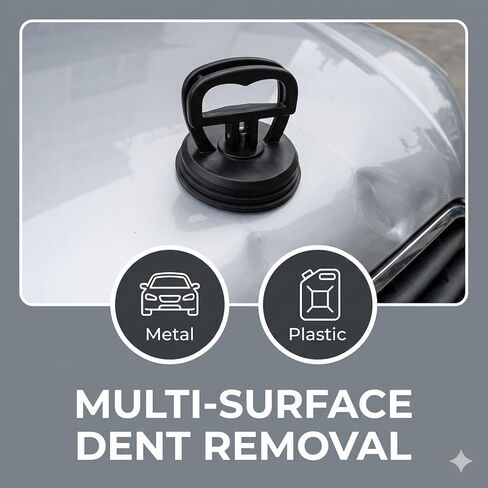 Car Dent Puller, Powerful Suction for Paintless Dent Removal, 56mm Auto Body Repair Tool for Small Dings, Glass Lifting, and Smooth Surface Moving (Black) in Saudi Arabia