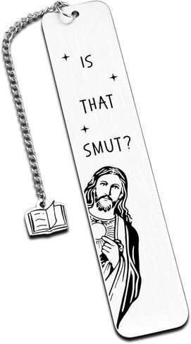 Funny Gifts Bookmark, is That Smut? Novelty Gag Graduation Book Mark for Female Friend Bookish Nerd Booklover Adult Women, Christian Book Marker Gifts for Book Lovers Christmas Gift in Kuwait