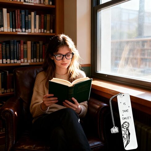 Funny Gifts Bookmark, is That Smut? Novelty Gag Graduation Book Mark for Female Friend Bookish Nerd Booklover Adult Women, Christian Book Marker Gifts for Book Lovers Christmas Gift in Kuwait
