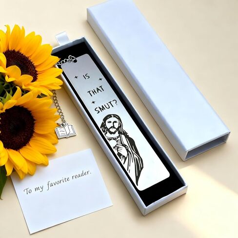 Funny Gifts Bookmark, is That Smut? Novelty Gag Graduation Book Mark for Female Friend Bookish Nerd Booklover Adult Women, Christian Book Marker Gifts for Book Lovers Christmas Gift in Kuwait