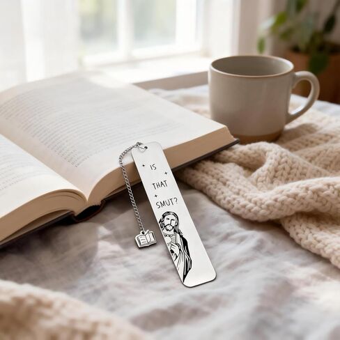 Funny Gifts Bookmark, is That Smut? Novelty Gag Graduation Book Mark for Female Friend Bookish Nerd Booklover Adult Women, Christian Book Marker Gifts for Book Lovers Christmas Gift in Kuwait