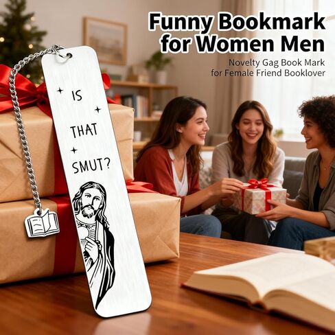 Funny Gifts Bookmark, is That Smut? Novelty Gag Graduation Book Mark for Female Friend Bookish Nerd Booklover Adult Women, Christian Book Marker Gifts for Book Lovers Christmas Gift in Kuwait