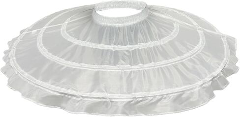 3 الأطواق تنورات الزفاف لفستان قصير تنورة الباليه الفتيات كرينولين مرونة الخصر تنورة Jupon المحكمة توتو in Kuwait