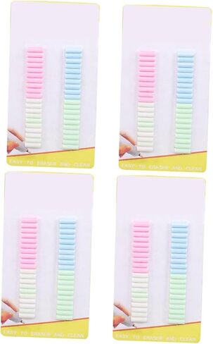 NOLITOY 160pcs Electric Eraser Refills for Pencil Erasers Compact Lightweight Rubber Cores with Random Colors Easy to Replace Supplies for School Office Drawing and Sketching Random Color in Saudi Arabia