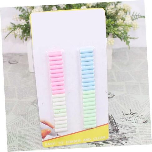 NOLITOY 160pcs Electric Eraser Refills for Pencil Erasers Compact Lightweight Rubber Cores with Random Colors Easy to Replace Supplies for School Office Drawing and Sketching Random Color in Saudi Arabia