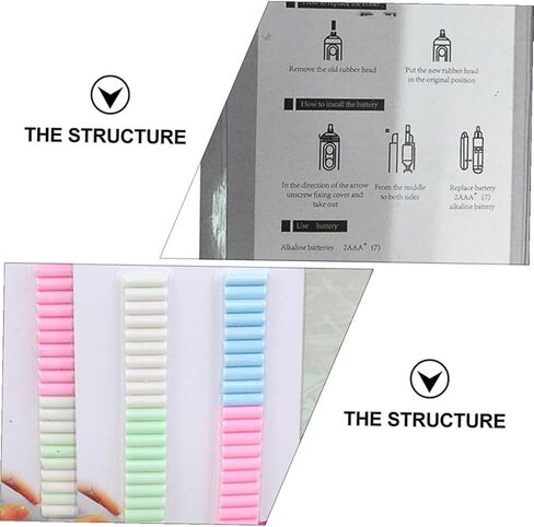 NOLITOY 160pcs Electric Eraser Refills for Pencil Erasers Compact Lightweight Rubber Cores with Random Colors Easy to Replace Supplies for School Office Drawing and Sketching Random Color in Saudi Arabia