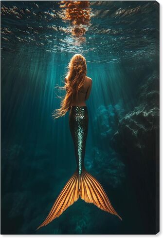 صورة فوتوغرافية لحورية البحر من Art Remedy Mermaid Day، مغلفة في المعرض، 30 × 45 in Kuwait