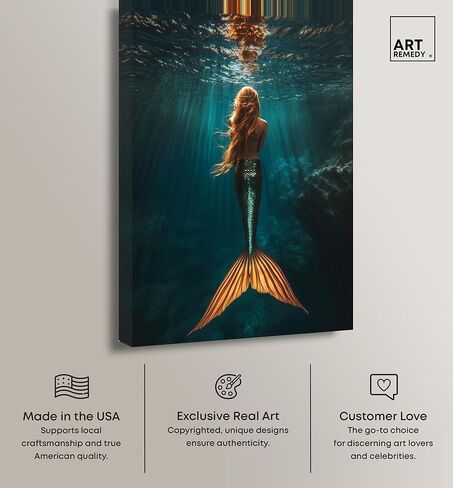 صورة فوتوغرافية لحورية البحر من Art Remedy Mermaid Day، مغلفة في المعرض، 30 × 45 in Kuwait