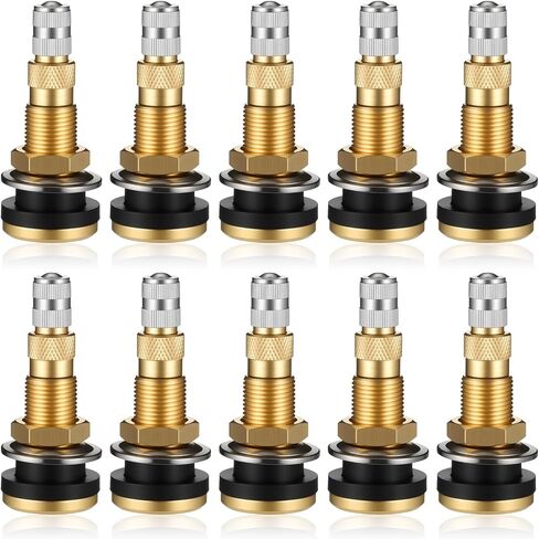 TR618A Tire Valve Stems Heavy-Duty Clamp-in Tubeless 12 Pack Air Liquid Tractor Valve-Stems Metal Valve Stems for Agricultural Tractor Grader 0.625in Valves Hole in Saudi Arabia