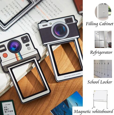 Magnetic Photo Frame Refrigerator for Fujifilm Instax Mini Instant Polaroid Go Instant Film Display,2x2 inch,Photo Magnets for Refrigerator Gifts Back to School Locker Gift,4 Pieces in Saudi Arabia