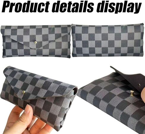 Glasses storage bag Travel sunglasses myopia glasses storage bag Fashion leather storage bag in Saudi Arabia