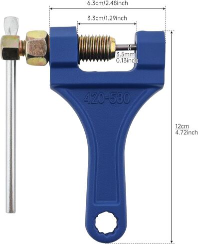 Windance Universal Chain Link Breaker لـ 420-530 أداة إصلاح إزالة سلسلة الأسطوانة للدراجات النارية والدراجات النارية والدراجات الترابية ATV Go Kart Scooter Chain Break # 420 428 520 525 528 530 (أزرق) in Saudi Arabia