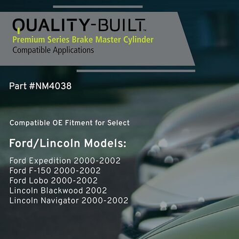 QUALITY-BUILT Premium Brake Master Cylinder with Reservoir NM4038 - Compatible with 2000-2002 Ford/Lincoln (Blackwood,Expedition,F-150,Lobo,Navigator) in Kuwait