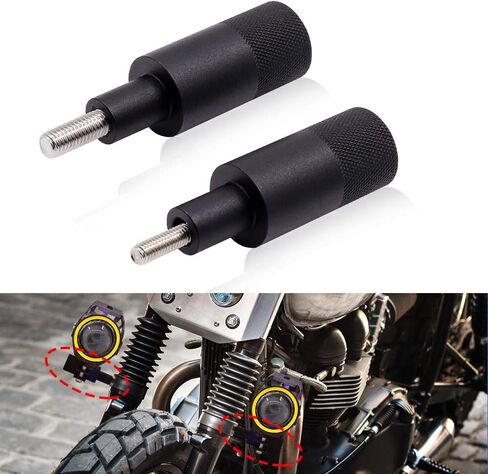 2PCS Motorcycle Spot Light Fog Light Mount Bracket, M6 M8 Motorbike Mudguard Fog Light Bracket Extention Fork Mount in Saudi Arabia
