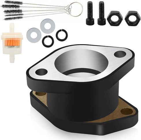YFM350 Carburetor Holder Intake Manifold Boot Joint for Yamaha Warrior 350 YFM350 YFM350X Wolverine 350 1UY-13586-01-00 1UY-13586-02-00 in Saudi Arabia