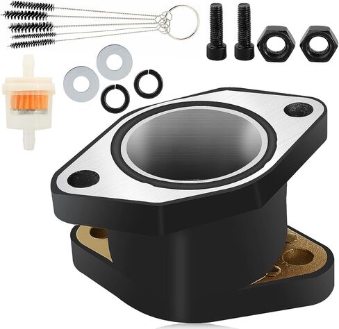 YFM350 Carburetor Holder Intake Manifold Boot Joint for Yamaha Warrior 350 YFM350 YFM350X Wolverine 350 1UY-13586-01-00 1UY-13586-02-00 in Saudi Arabia