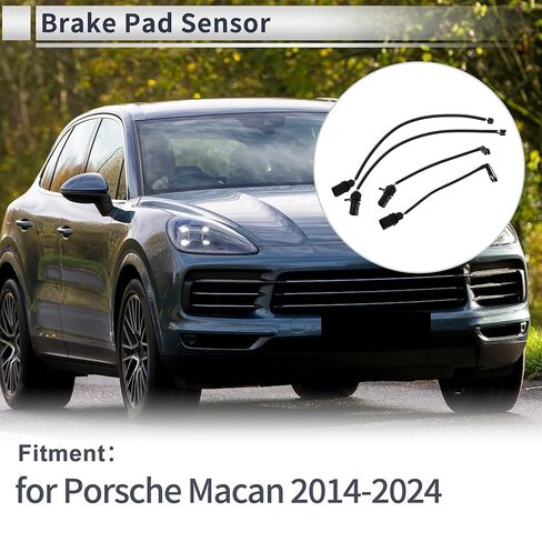 4 Pcs Front Wheel Rear Wheel Brake Pad Wear Sensor No.95B907253 Disc Brake Pad Wear Indicator Sensor for Porsche Macan 2014-2024 in Saudi Arabia