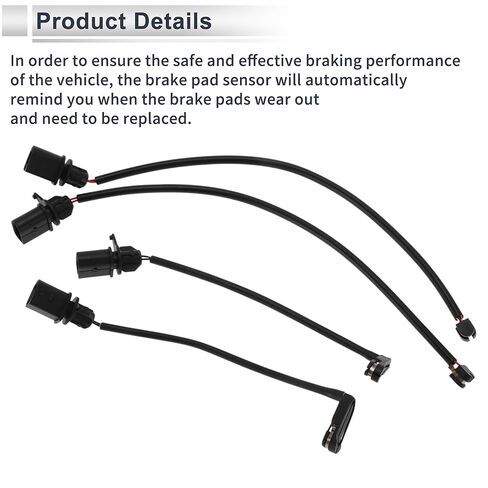 4 Pcs Front Wheel Rear Wheel Brake Pad Wear Sensor No.95B907253 Disc Brake Pad Wear Indicator Sensor for Porsche Macan 2014-2024 in Saudi Arabia