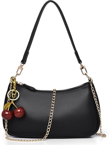 Shoulder Bag for Women Cute Underarm Cherry Purse Retro Clutch Hobo Handbag Small Crossbody Bags in Saudi Arabia