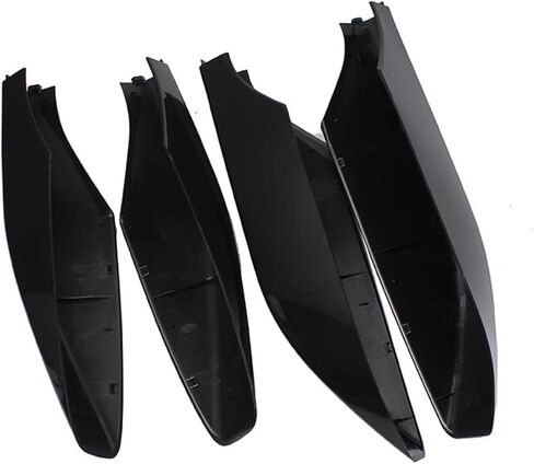4 قطعة ABS غطاء رف السقف متوافق لتويوتا لاند كروزر برادو 120 FJ120 2003-2009 LC120 رفوف الأمتعة السكك الحديدية نهاية شل استبدال أجزاء in Saudi Arabia