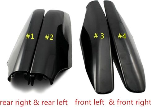 4 PCS ABS Roof Rack Cover Compatible For Toyota Land Cruiser Prado 120 FJ120 2003-2009 LC120 Luggage Racks Rail End Shell Replacement Parts in Kuwait