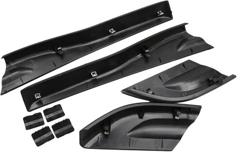 Black Car Roof Rack Bar Rail End Protection Cover Shell Car Styling Roof Rack Cover Compatible For Hyundai Tucson 2004-2008 in Kuwait