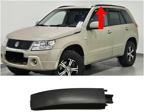 Car Accessories Compatible For Suzuki Grand Vitara 2006 07 08 09 10 11 12 13 14 15 Roof Rack Cover Roof Rail End Cover Panel Cap(Front Left) in Kuwait