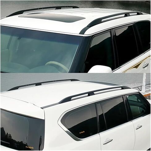 Car Roof Rack Cover Luggage Baggage Bar Rail End Protection Lid Compatible For Toyota Prado LC120 Compatible For Lexus GX 470 2010-2018 in Kuwait