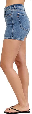 Judy Blue High Waist Classic Medium Wash Slim Jean Shorts in Saudi Arabia