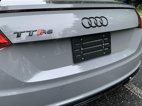 Rear Bumper License Plate Bracket for Audi TT RS 2014-2024, Plate Holder Set w 6 Unique Screw Bolts & Wrench Kit, License Tag Mounting Kit, Quality Plate Holders, Premium Car Accessories in Saudi Arabia