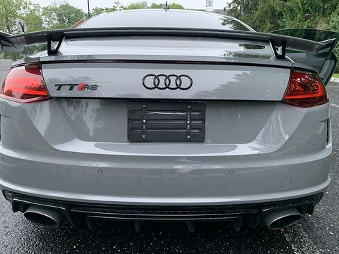 Rear Bumper License Plate Bracket for Audi TT RS 2014-2024, Plate Holder Set w 6 Unique Screw Bolts & Wrench Kit, License Tag Mounting Kit, Quality Plate Holders, Premium Car Accessories in Saudi Arabia