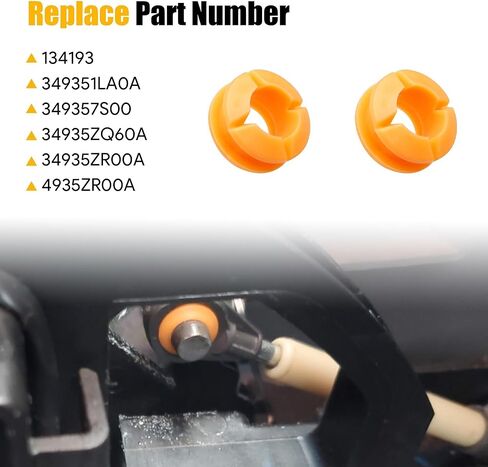 2PCS Transmission Shifter Linkage Cable Bushing Repair Kit Fit for Nissan Armada Frontier Pathfinder Titan Xterra for Infiniti QX56 QX80 for Suzuki Equator Replace# 134193 349351LA0A in Kuwait