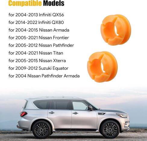 2PCS Transmission Shifter Linkage Cable Bushing Repair Kit Fit for Nissan Armada Frontier Pathfinder Titan Xterra for Infiniti QX56 QX80 for Suzuki Equator Replace# 134193 349351LA0A in Kuwait