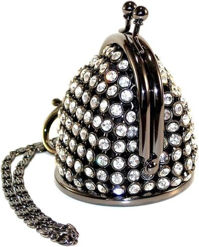 محفظة نقود صغيرة لطيفة من أحجار الراين مع مرآة في الأسفل، وحزام لليد in Kuwait