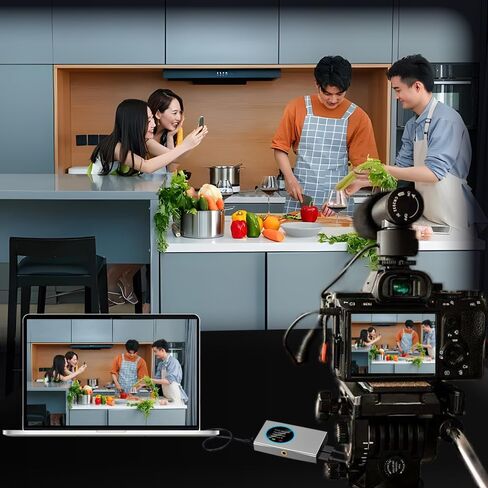 HDMI to Full NDI Video Encoder/Decoder NDI Converter/Player HDMI Extender for YouTube Facebook Twitch Live Streaming HD 1080P@60 fps Video Audio in Kuwait