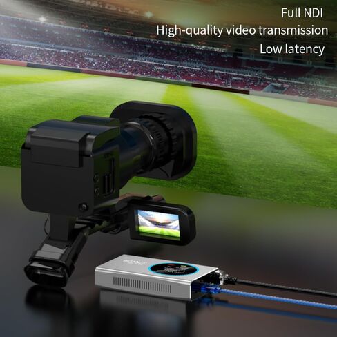 HDMI to Full NDI Video Encoder/Decoder NDI Converter/Player HDMI Extender for YouTube Facebook Twitch Live Streaming HD 1080P@60 fps Video Audio in Kuwait