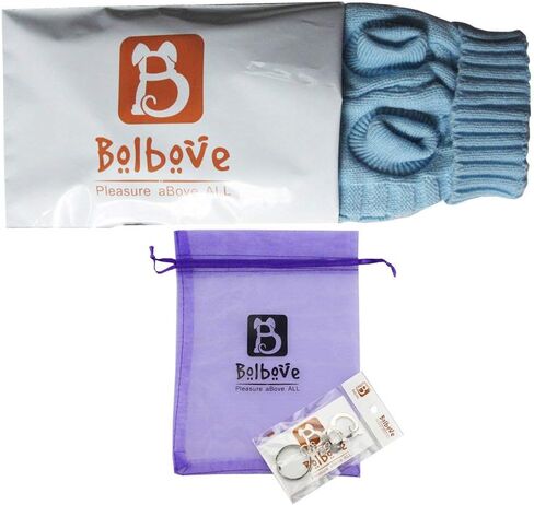 Bro'Bear Cable Knit Turtleneck Sweater for Small Dogs & Cats Knitwear (Blue, Medium) in Saudi Arabia