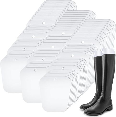 FoldTier 30 Pairs (60 Pieces) Boot Shapers Form Inserts Boot Stand up Inserts Tall Boot Inserts Shape Holders for Women Men in Kuwait