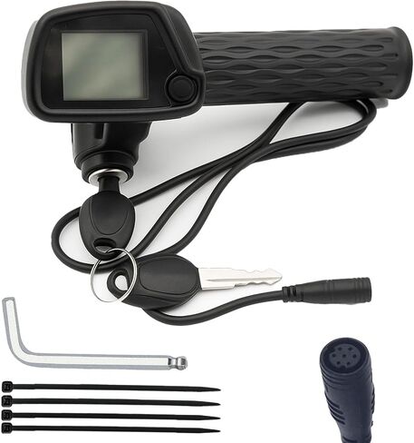 Speedometer 48V Throttle Grip and LCD Display Compatible Fit for Tuttio Tutti Soleil01 Throttle Note This Button Without an M and Buttons （with M ） Incompatible in Kuwait