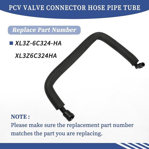 XL3Z-6C324-HA, PCV Valve Connector Hose Pipe Tube Compatible with Ford F-150 1999-2002│F-250 1999│Expedition 1999-2002 4.6L V8 Windsor Engines Only XL3Z6C324HA in Saudi Arabia