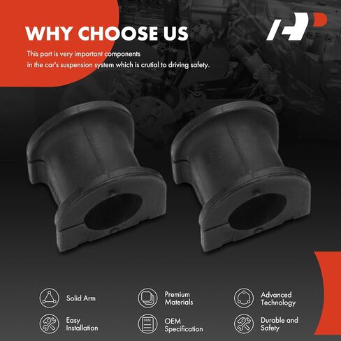 A-Premium 2 x Front Sway Bar Bushing Kit, Compatible with Toyota Land Cruiser 1998-2007 & Lexus LX470 1998-2007 in Kuwait