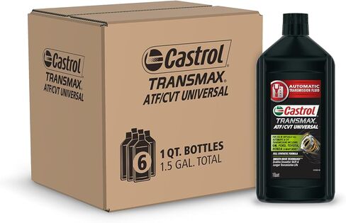 سائل كاسترول ترانس ماكس ATF/CVT العالمي، 1 كوارت، عبوة من 6 قطع in Kuwait