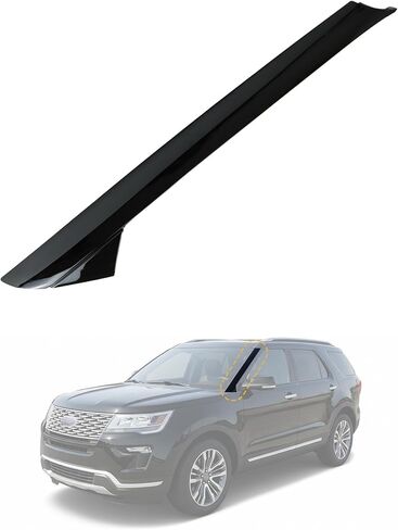 Flecto 2-Pack A-Pillar Moulding Trim الأقواس الخارجية والداخلية الأمامية اليسرى واليمنى زوج متوافق مع Ford Explorer 2011-2019، يستبدل 926-450 926-451 in Kuwait