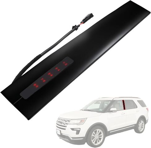 Flecto قالب عمود الجانب الأيسر للسائق B متوافق مع كاديلاك إسكاليد تشيفي تاهو سوبربان جي إم سي يوكون XL 2015-2020، قالب تقليم باب النافذة الخارجية باللون الأسود اللامع 926-241 in Kuwait