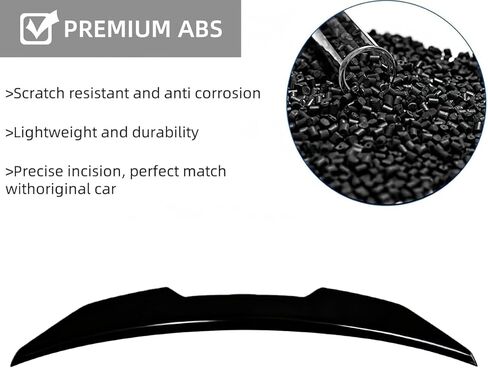 Rear Spoiler Compatible with Audi A4 S4 B8.5 Sedan 2013 2014 2015 2016 PSM Style Duckbill Highkick Trunk Lid Spoiler Wing in Saudi Arabia