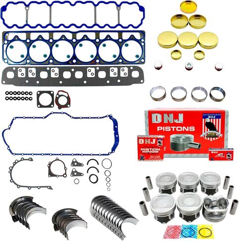 DNJ EK1128 طقم إعادة بناء المحرك لـ 2004-2006 جيب جراند شيروكي رانجلر 4.0L L6 12V OHV 242cid in Kuwait