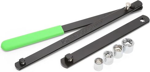 OEMTOOLS 27115 Serpentine Belt Tool Kit, Serpentine Belt Tensioner Tool, 1/2 & 3/8 Square Drive Adapters, Crowfoot Wrench Set (13, 14, & 15mm), Low Profile Socket Set (13, 15, 16, & 18mm) in Kuwait