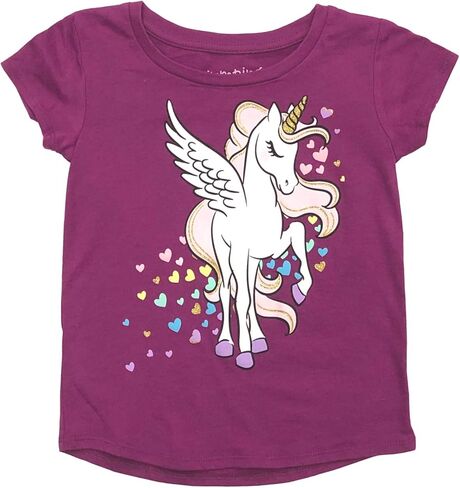 Jumping Beans Toddler Girls Purple Glitter Pegasus Unicorn T-Shirt Tee Shirt 4T in Saudi Arabia