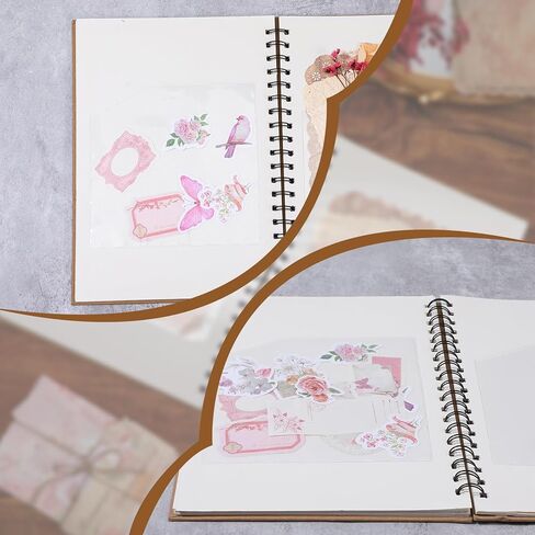 10 Pcs Clear Adhesive Pockets, 6 x 6 Inch Self-Adhesive Corner Pockets Sticky Pockets Add Storage Space for Planners, Notebooks, Folders, Index Cards, Office in Saudi Arabia