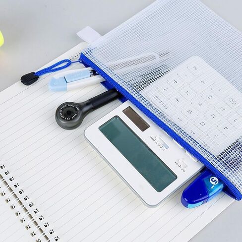 5 Pcs Waterproof Zip File Pouches for Organizing - Document Bags with Zipper (B5 Size 11.62x7.96in) in Saudi Arabia